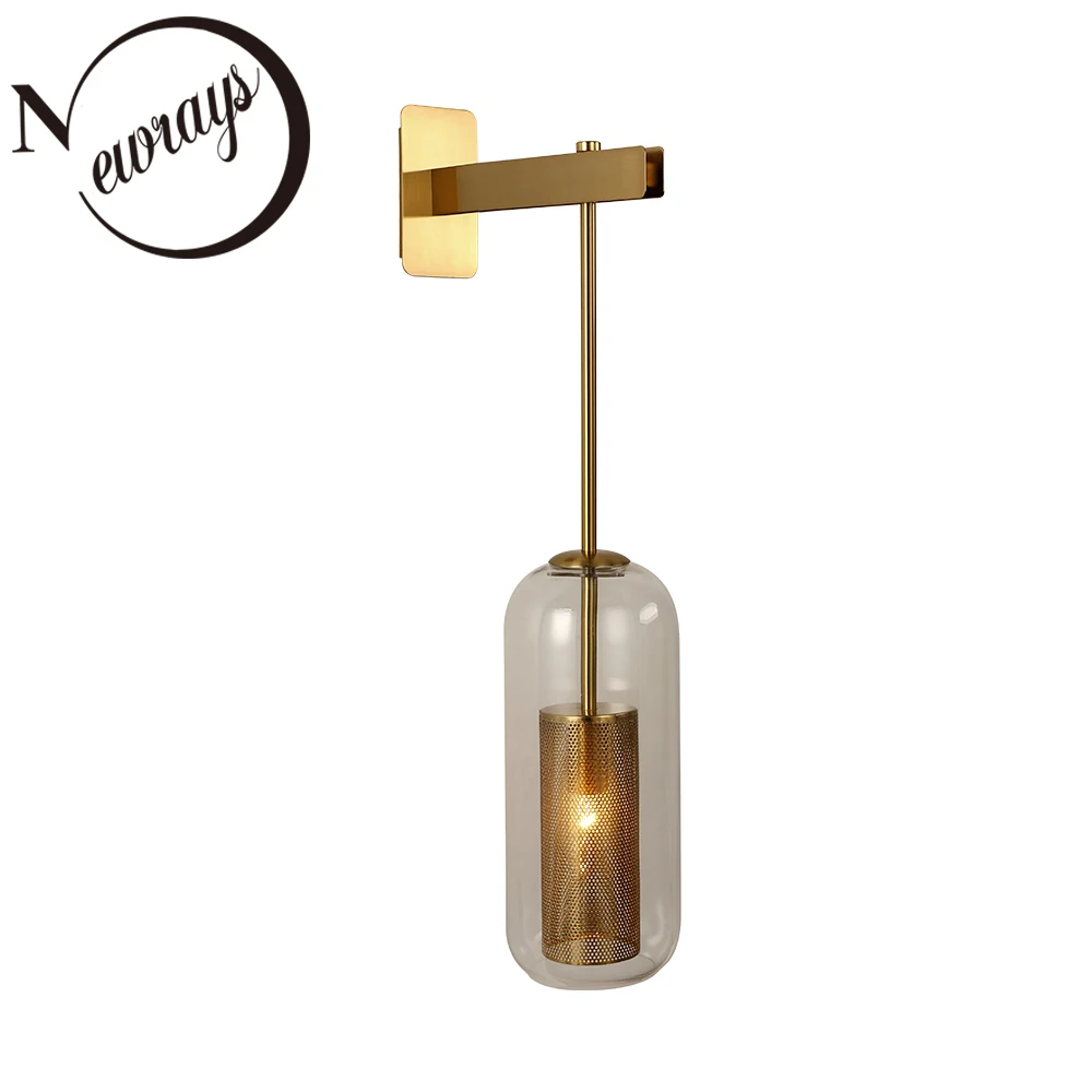 Ретро индивидуальный металлический сетчатый абажур E14 светодиодный настенный