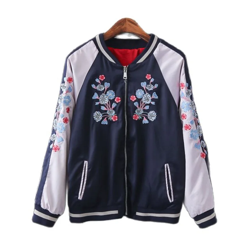 Женская куртка-бомбер Студенческая бейсбольная Двусторонняя куртка одежда для