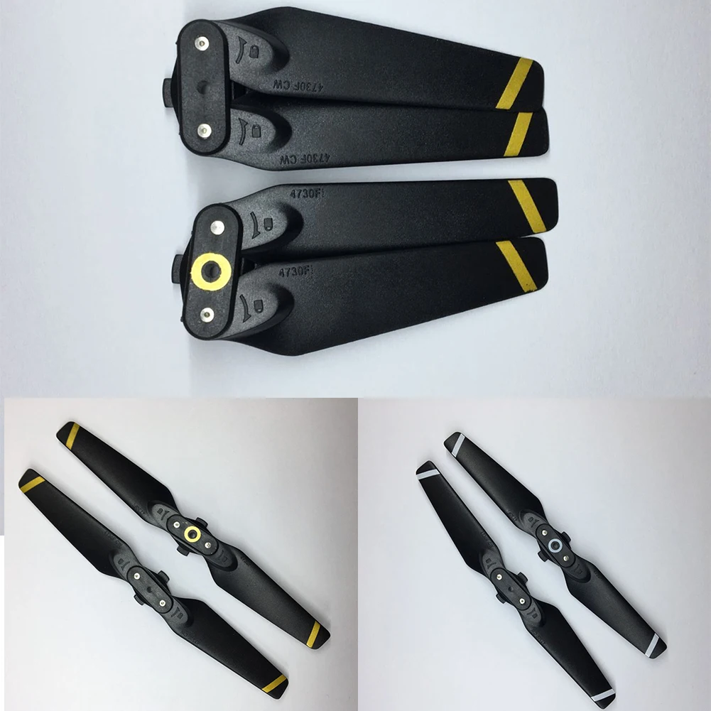 

Durable Replacement Quick Release Practical Drone Blades Folding Propeller Black Spare Parts Easy Install Props Spark