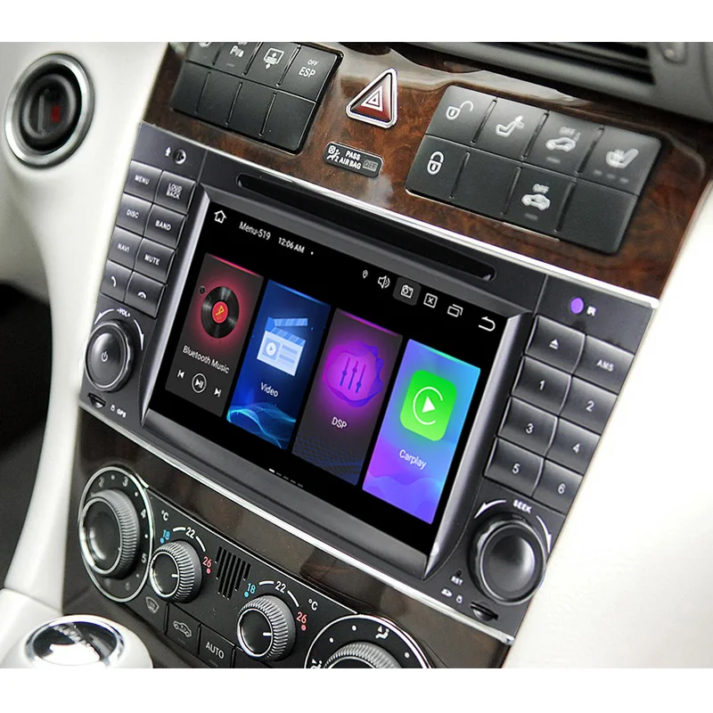 Автомобильный DVD-плеер 4glte Android 11 GPS мультимедиа для Mercedes Benz W203 W209 W219 A160 C-Class C180 C200