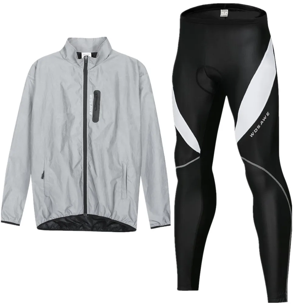 Мужская зимняя велосипедная куртка WOSAWE комплект ветрозащитная непромокаемая