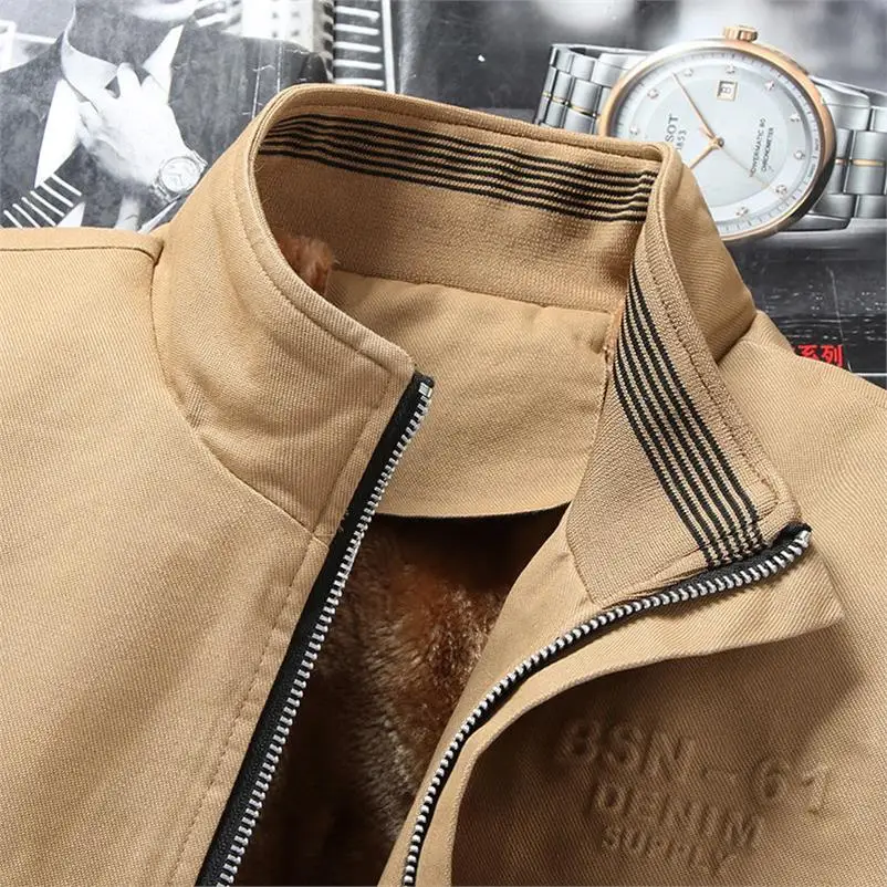 Модная мужская бейсбольная куртка на осень и зиму утепленная плюшевой