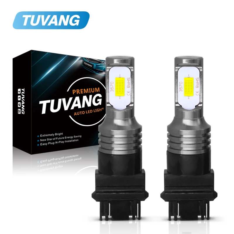 Светодиодный фонарь 2x T25 P27/7W P27W 3157 3156 3057 3056 светодиодный 3570 чип задние стоп