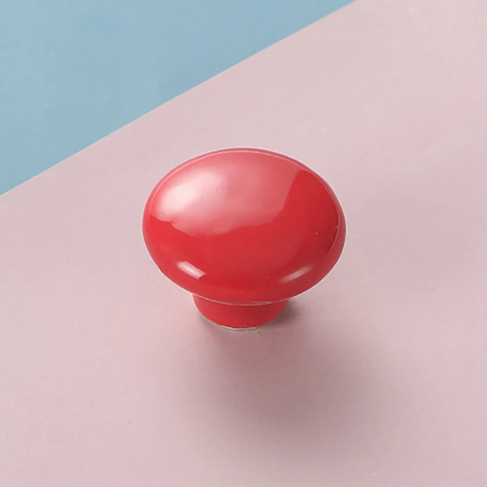 Круглая керамическая ручка карамельного цвета для шкафа выдвижного ящика