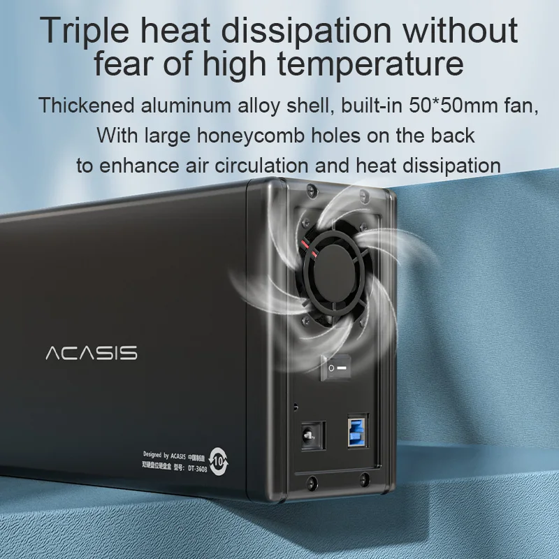 Корпус внешнего жесткого диска Dual Bay 3 5 корпус raid sata с функцией RAID USB-накопителя |