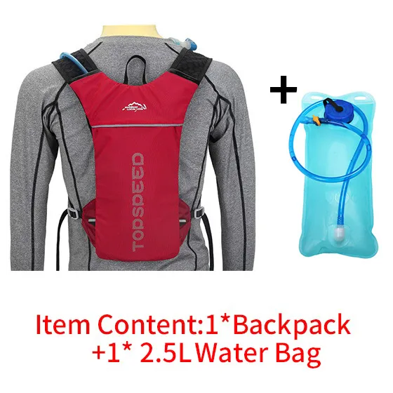 Red Water Bag Местный лев, 5л, гидратационный рюкзак для бега, женский, мужской, для бега, спортивный рюкзак, для бега, марафона, велосипеда, сумки для велосипеда, без сумки для воды - Цвет: Red Water Bag