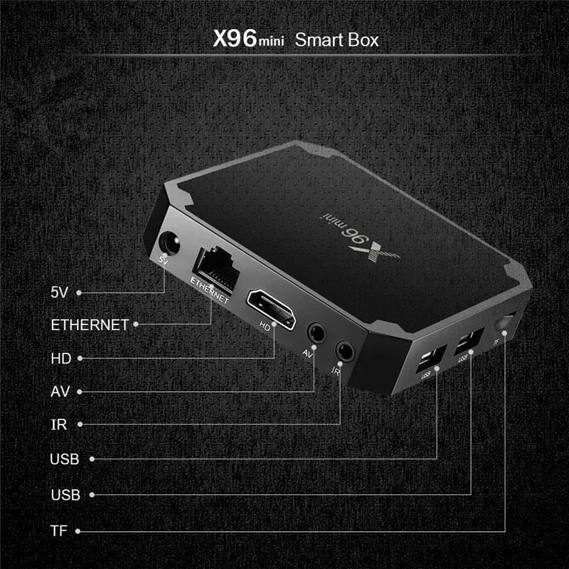 Лучшая ТВ приставка X96mini ip на ОС Android 9 0 1 ГБ 8 2 16 медиаплеер x96 mini Amlogic S905W Приставка