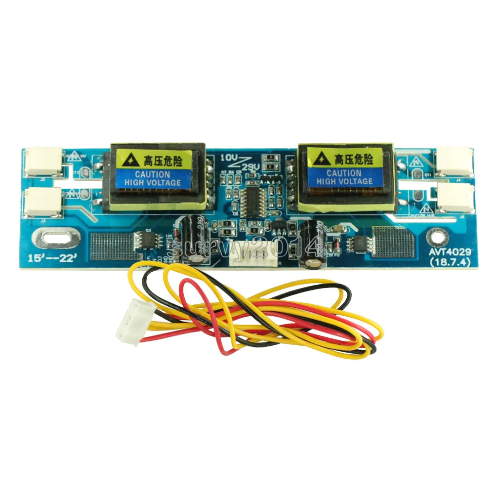 10-30V Universal CCFL Inverter LCD Monitor Module 4 Lamp lcd Inverter for Laptop 15-22" Widescreen Hot