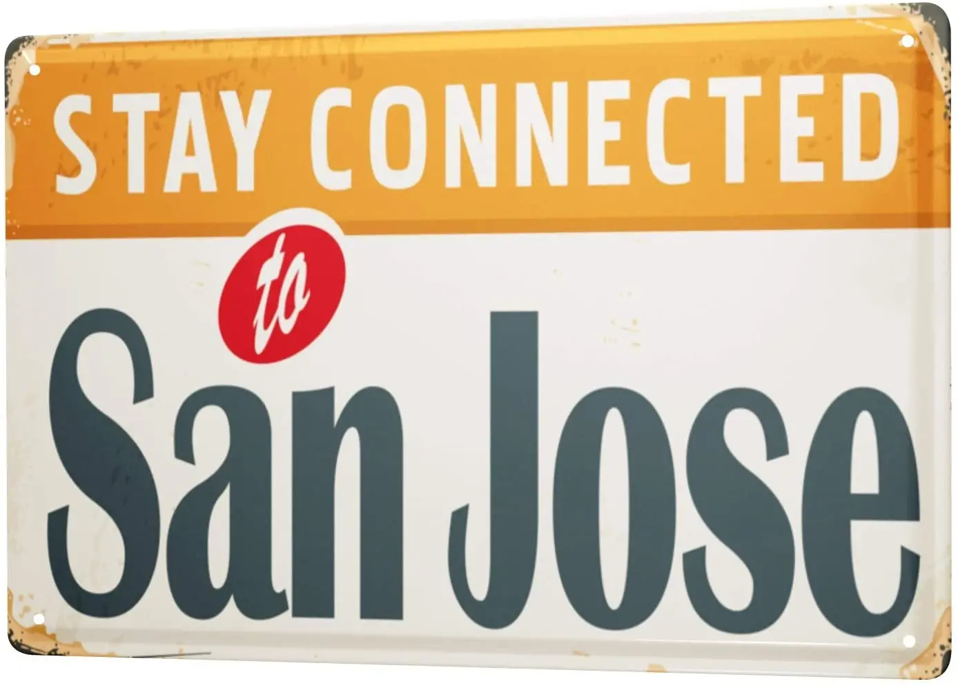 

Tin Sign Wanderlust City San Jose USA Farmhouse Decor Kitchen Vintage Restroom Decoration Accessories Wall Decor Metal