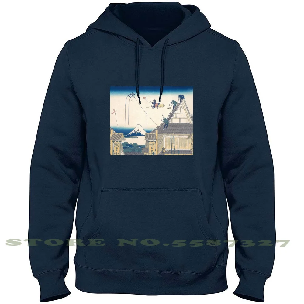 

Служба доставки Kiki'S, старая Японская уличная одежда с принтом деревянных блоков, Спортивная Толстовка, Свитшот Jiji Kiki, служба доставки Kikis