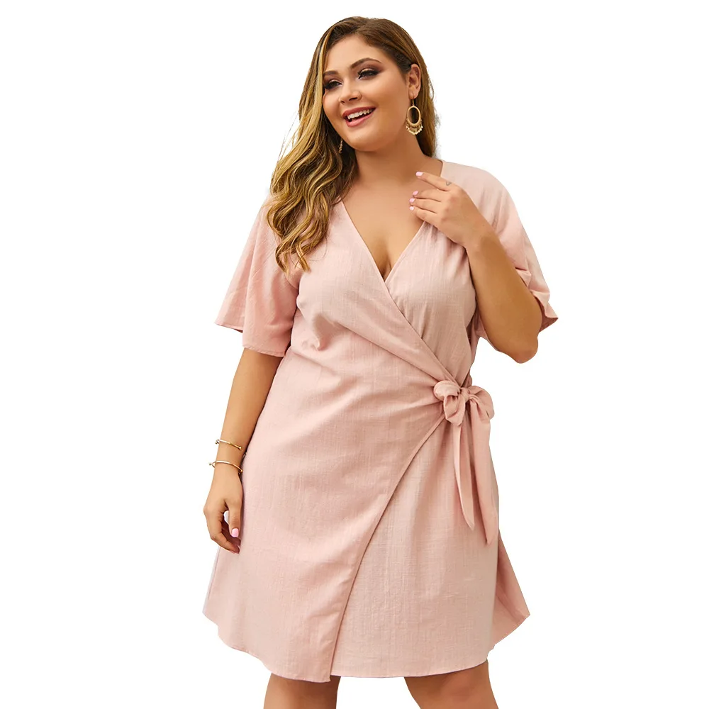 Летнее платье оригинальный дизайн женское большого размера Осеннее Новое