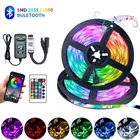 Светодиодная подсветильник ка для стены спальни, декоративная RGB-полоса, Bluetooth, Wi-Fi, управление, 5050, 2835 Диодная лента, светодиодная полоса, декор для комнаты для подростков