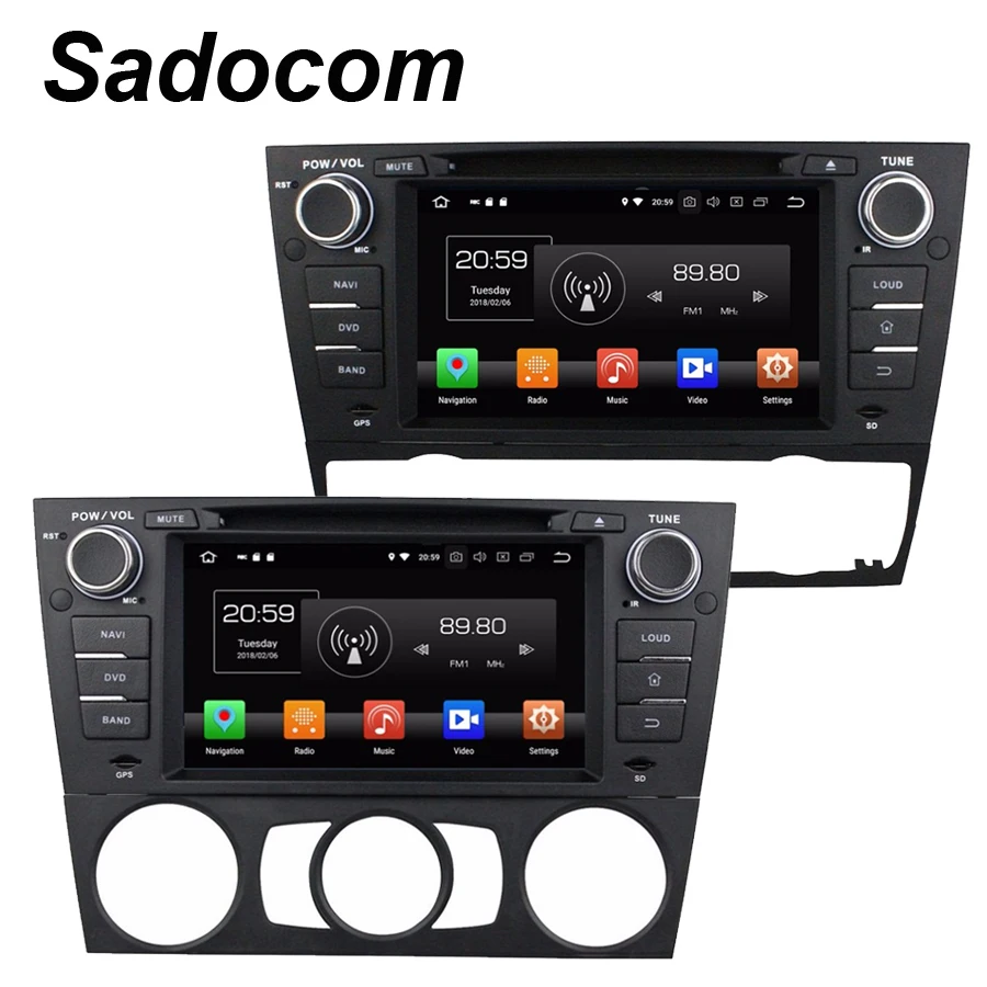 Автомобильный DVD плеер TDA7851 Восьмиядерный 1 din Android 8 0 для BMW E90 E91 E92 E93 GPS Glonass 4 Гб ОЗУ