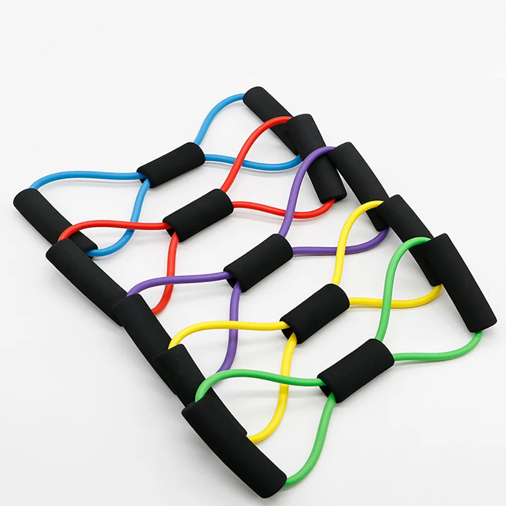 Эспандер для фитнеса 8 слов эластичный тренажер тренировок в тренажерном