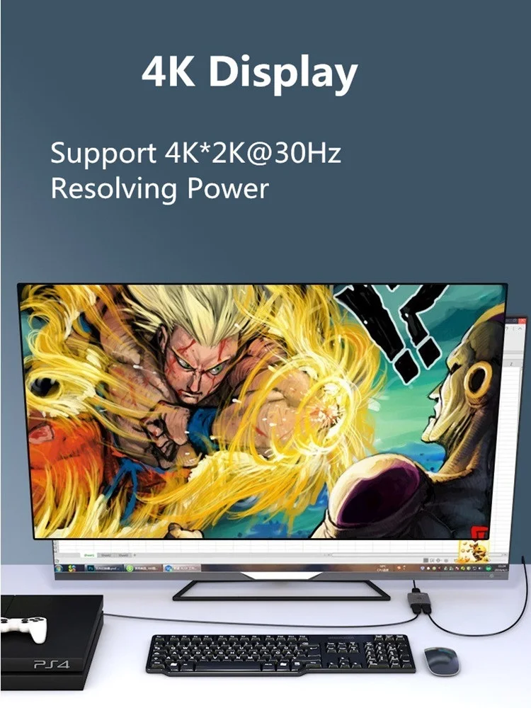 HDMI 4K переключатель сплиттер 1 в 2 выхода порта двунаправленный адаптер выход