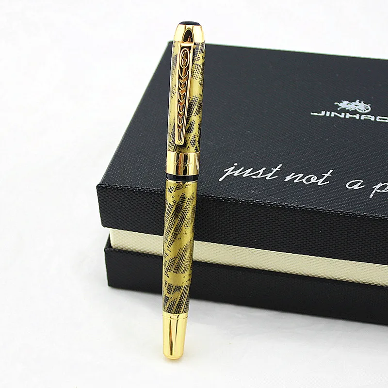 Jinhao 250 Гладкий зажим для шампанского и серебра 0,5 мм/1,0 мм ручка для каллиграфии высококачественная металлическая авторучка ручки для рождественского подарка