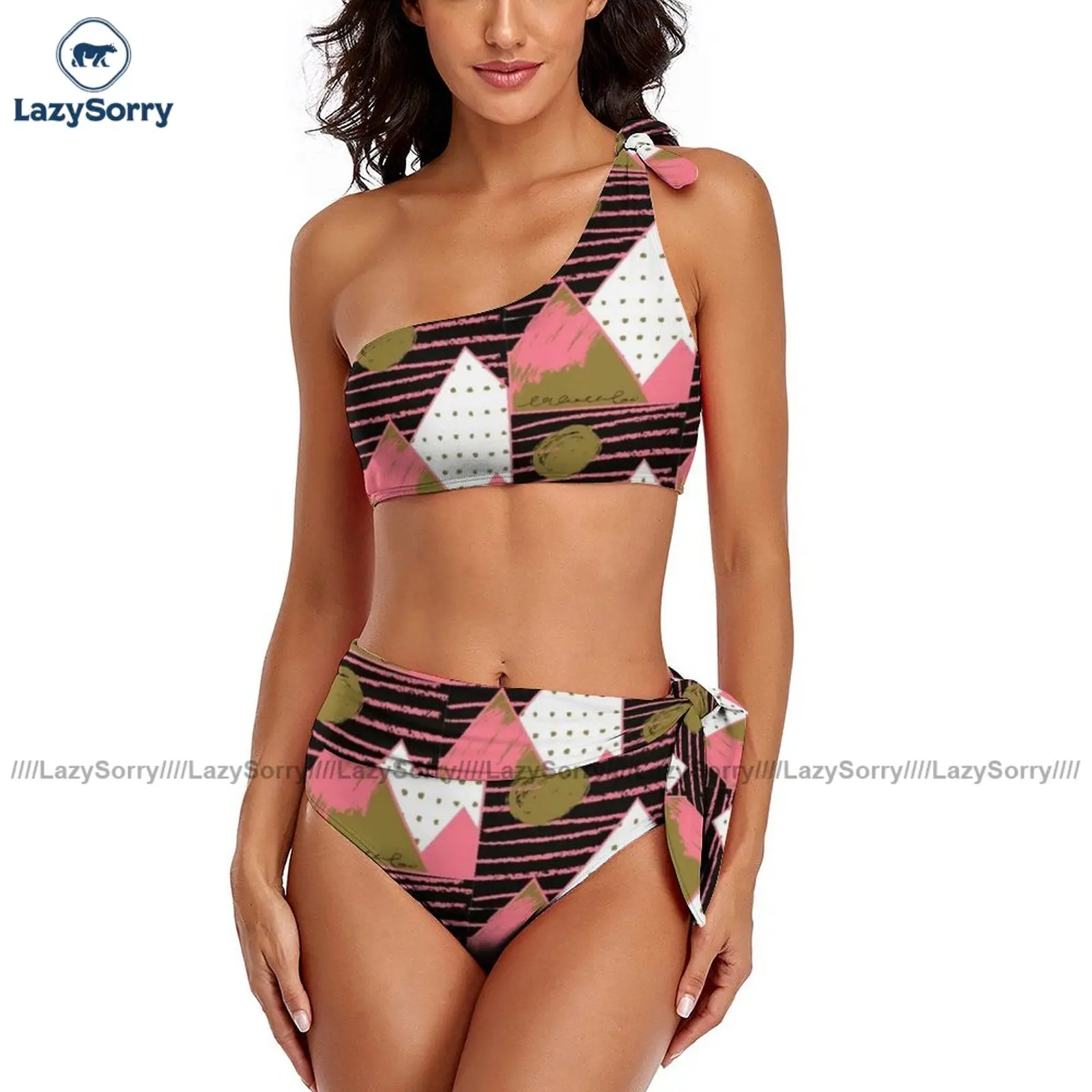 

Mountain Bikini Swimsuit High Cut Big Chest Swimwear Fashion Novelty Swim Two Piece Bathing Suit