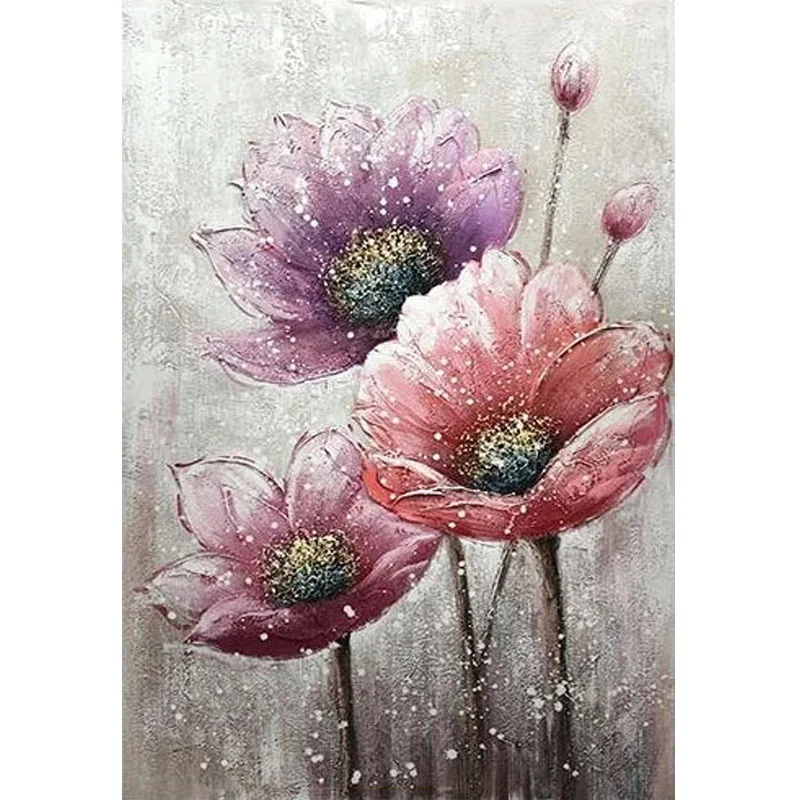 

5D полноразмерная алмазная живопись «сделай сам», вышивка крестиком, цветы, мозаика, Декор для дома, подарок, художественное украшение