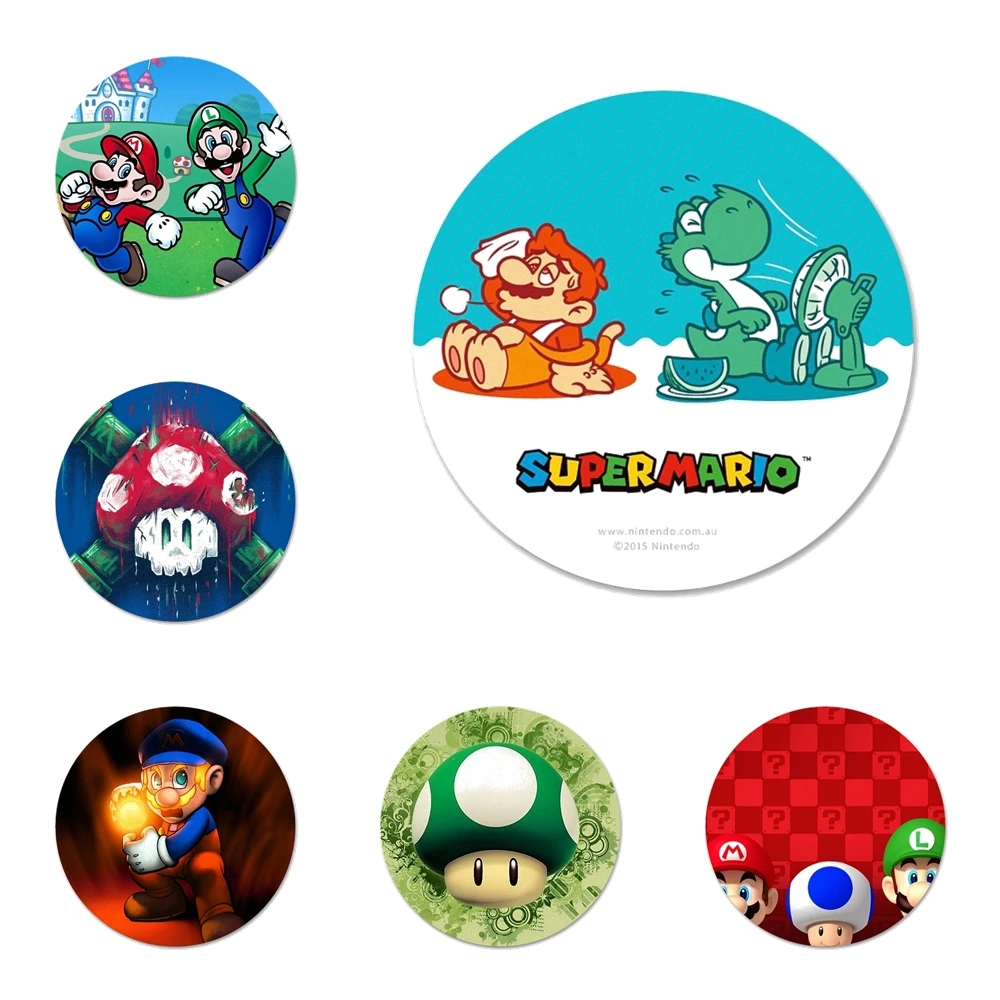 Супер милый значок Marios Bros для украшения одежды и рюкзака | Дом сад