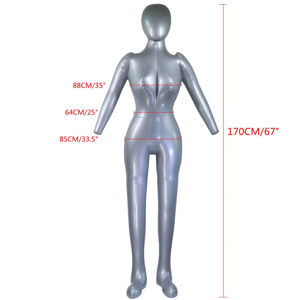 Inflatable Mannequin Torso Underwear Display PVC Female Full Body Model 67 Inch | Дом и сад