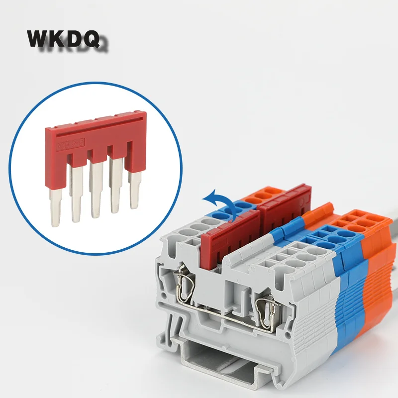 

10Pcs FBS5-5 Wiring Jumpers For PT2.5 ST2.5 PT/ST 2.5 Wire Connector FBS 5-5 DIN Rail Terminal Block Accessories Plug-In Bridge