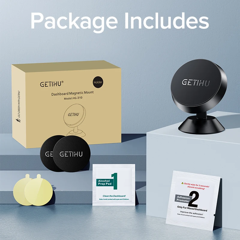 

GETIHU Magnetic Car Phone Holder Magnet Mount Mobile Cell Phone Stand Telefon GPS Support For iPhone Xiaomi MI Huawei Samsung LG