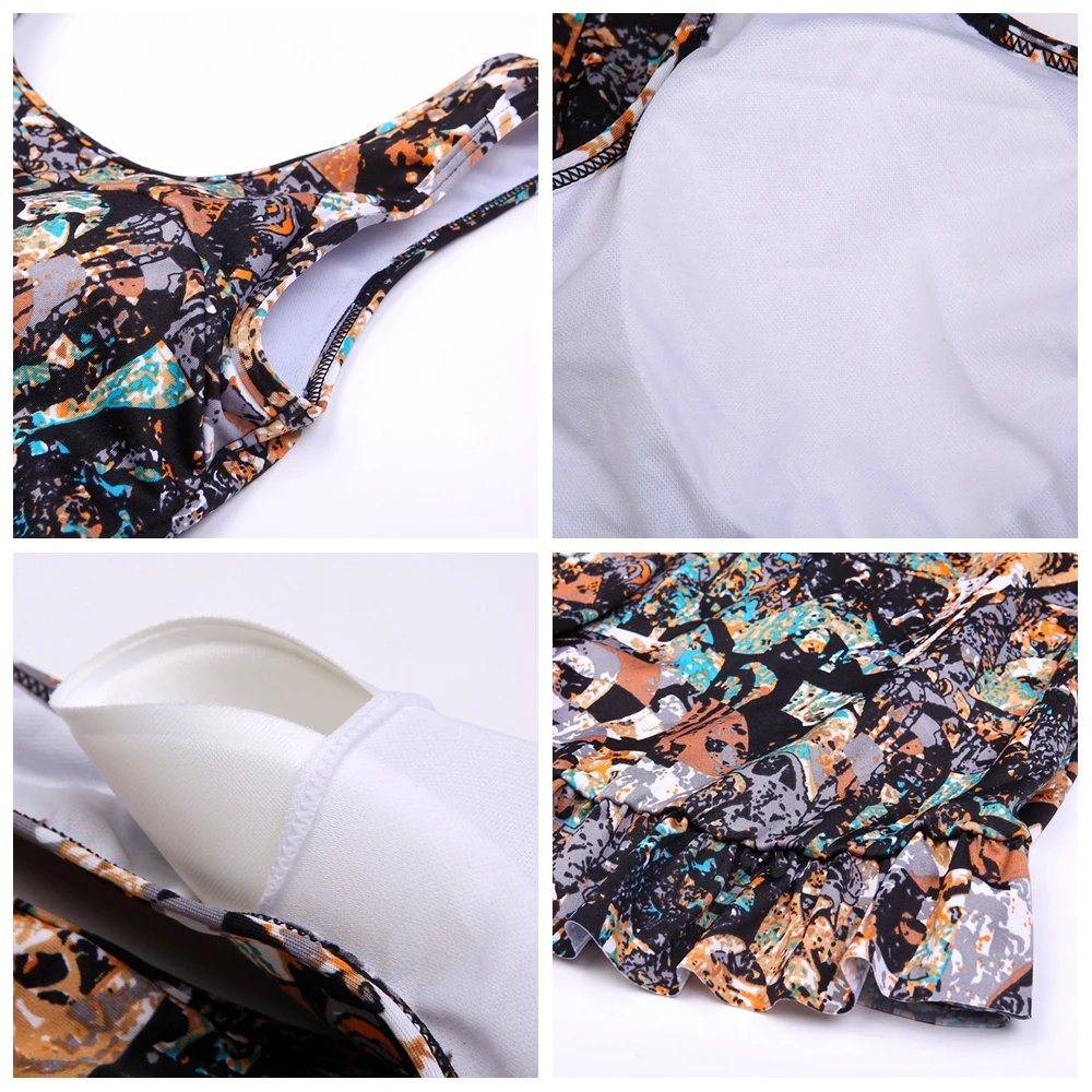 Swimmart с диким принтом купальные костюмы сексуальные женские пляжная одежда