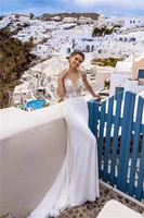mermaid wedding dress sleevelesss vestidos de novia vintage sweetheart bridal gown backless lace wedding gown robe de mari%c3%a9e
