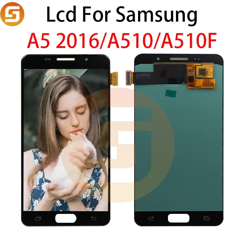 ЖК-дисплей Super AMOLED для Samsung Galaxy A5 2016 A510 A510F A510M A510FD с сенсорным экраном и