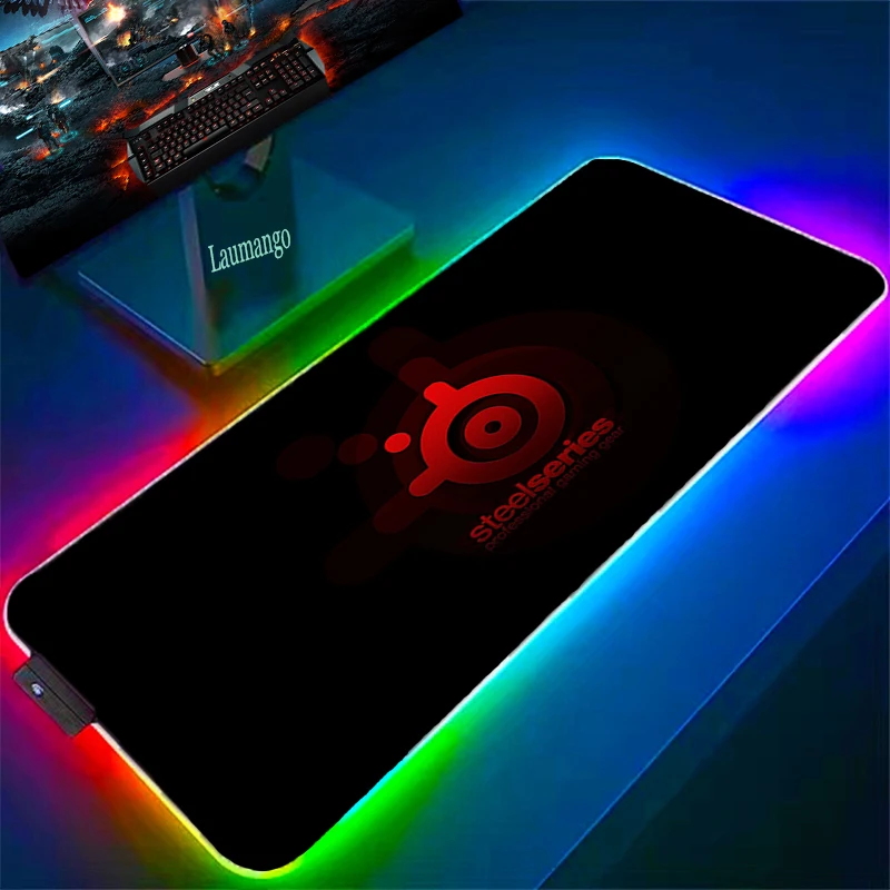 

RGB Steelseries Large Game Mats Mouse Gaming Pad Mouse Desktop Table Mat Computer Desk Carpet Pc Gamer Rug Carpets Data Frog Diy