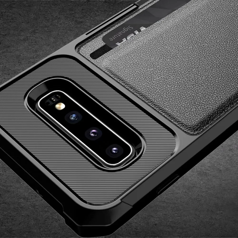 Для samsung Galaxy Note 10 S10 Plus S10E кожаный+ Силиконовый противоударный магнитный автомобильный чехол с подставкой и отделением для карт для samsung S 10 E Plus