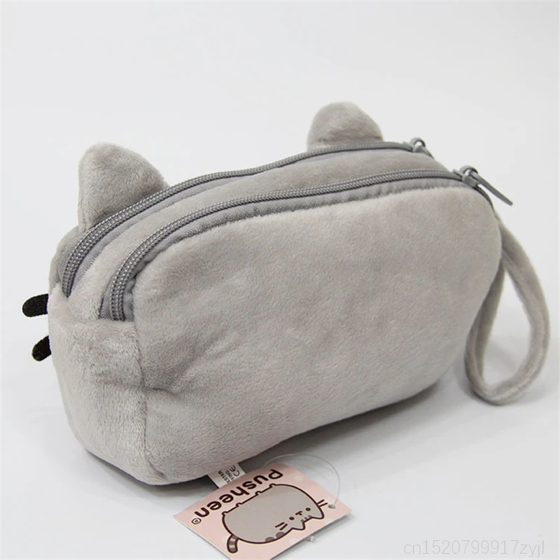 Большой Ёмкость милый кот на молнии Плюшевые Карандаш Чехол с изображением кошки