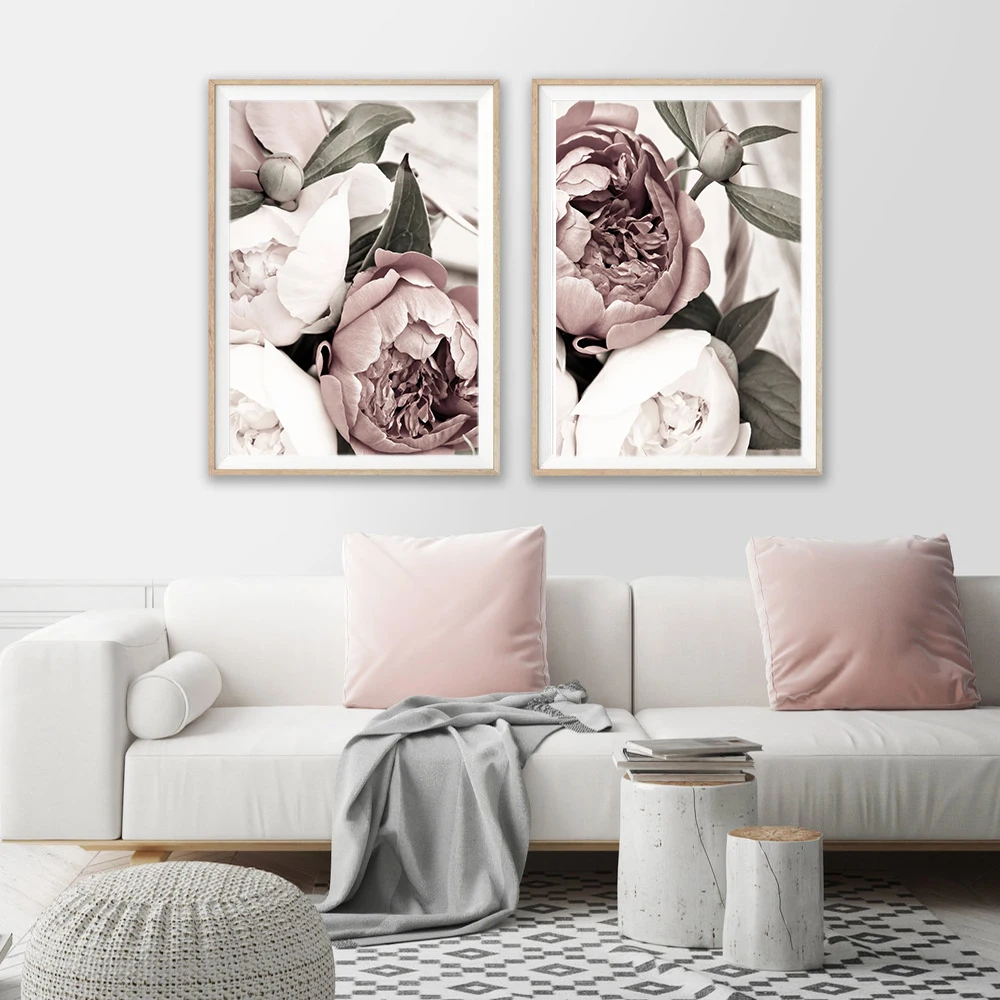 Pink Blush Peony Flower diamond mosaic sale 5d diy embroidery full square round drill 3 d painting flowers |