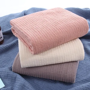 Blanket Nap Blankets Throw Blanket for Car Office Cotton Waffle Summer Quilt for Sofa Bed Towel Quilt Women Wrap