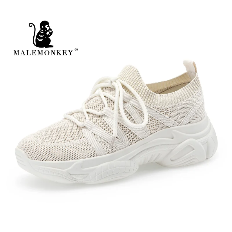 

Casual Sneakers For Women 2022 Platform Spring Summer Ladies Sneakers Breathable Lightweight Sport Shoes Lace Up Female Shoes