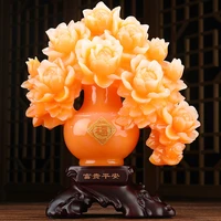 peony ornaments home ornaments living room wine cabinet tv cabinet home interior decoration crafts new home gifts
