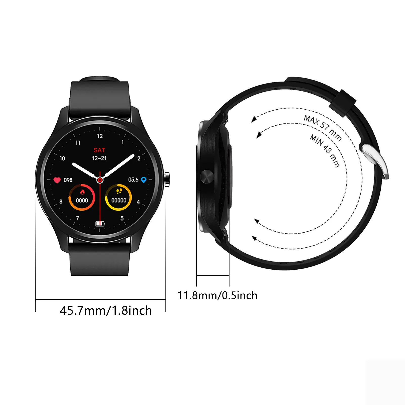 

DT55 Call Information Reminder Blood Pressure Blood Oxygen Heart Rate Bracelet Pedometer Waterproof Bracelet Relogio Masculino