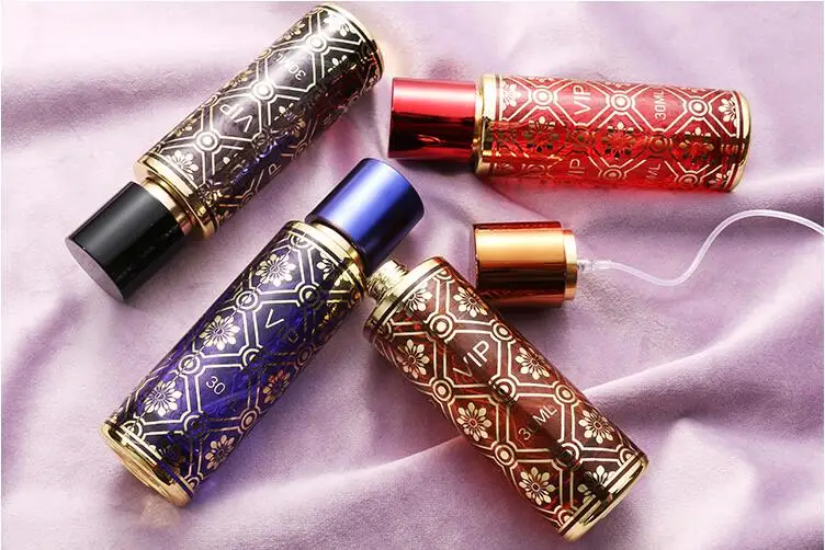 

Цилиндрический 30 мл изысканный стеклянный флакон-распылитель для духов 60 шт./лот