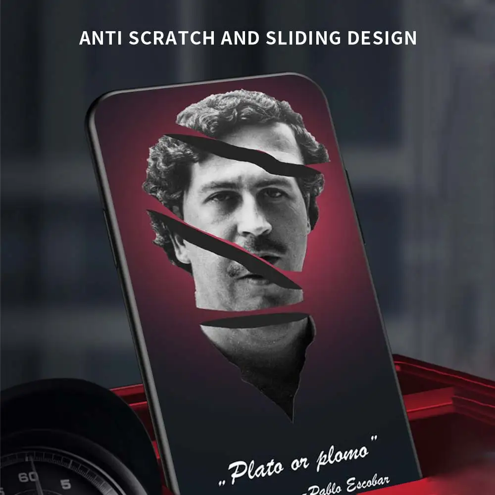 Moviles для Moto G30 G9 Play G8 Power мягкий гибкий E6s One Fusion Plus G Stylus черный чехол Пабло Эскобар