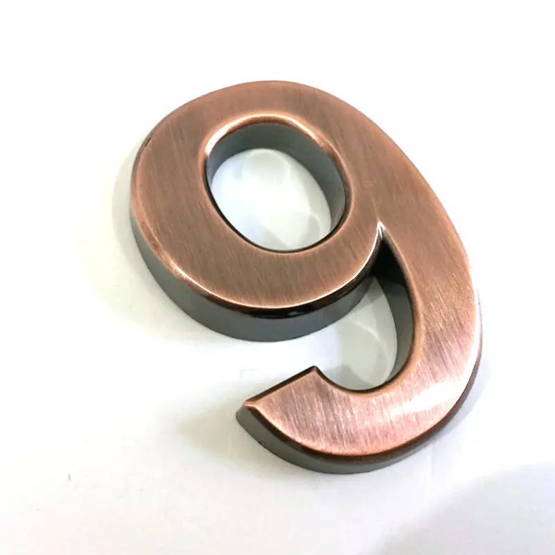 1 шт. 0 9 7 см гальванический цифровой номерной знак для гостиничных комнат