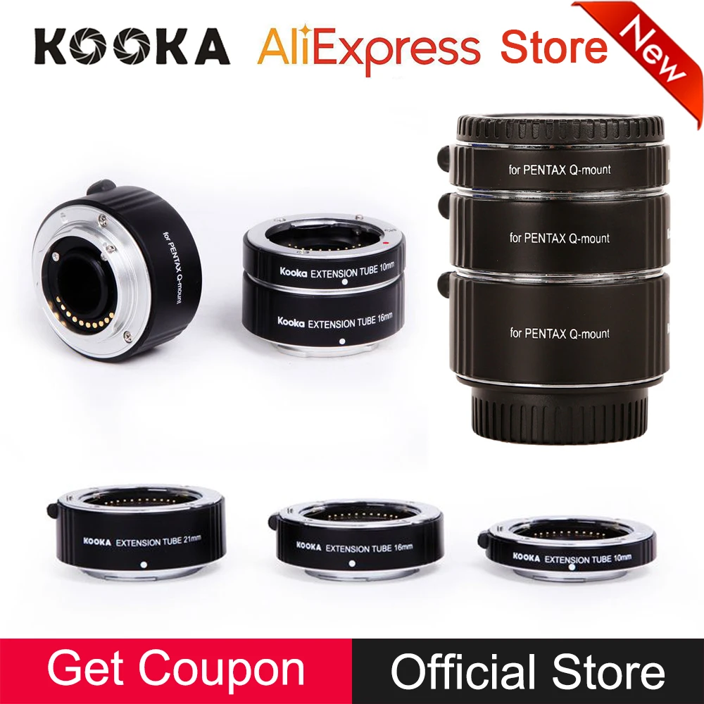 Макро AF металлическая удлинительная трубка набор Авто фокус ttl экспозиция 10 мм 16