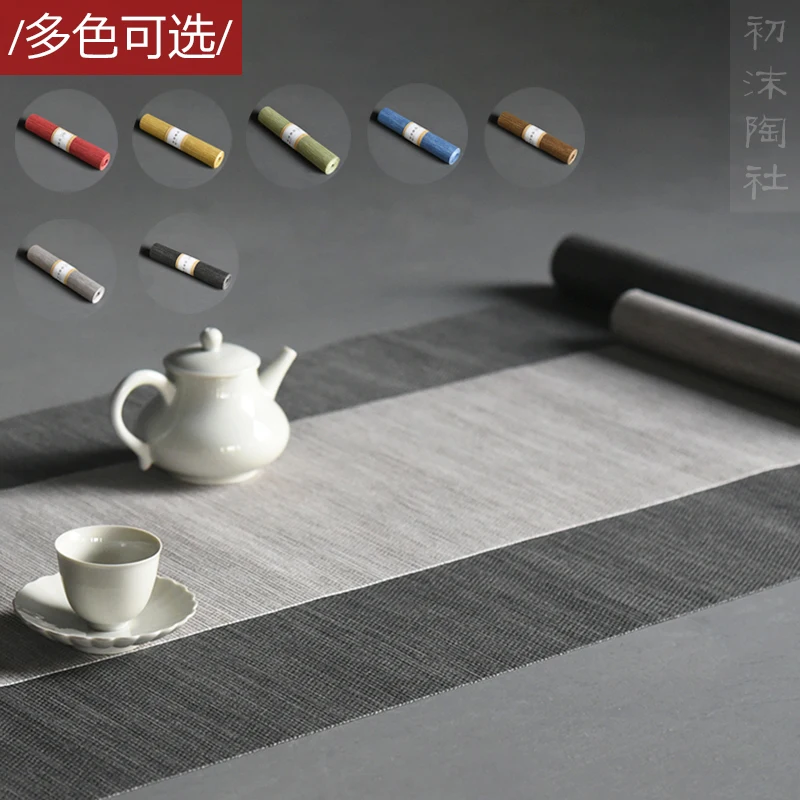 

of the manual spray Japanese tea table zen waterproof paper tea table cloth mat mat bamboo weaving cotton cloth