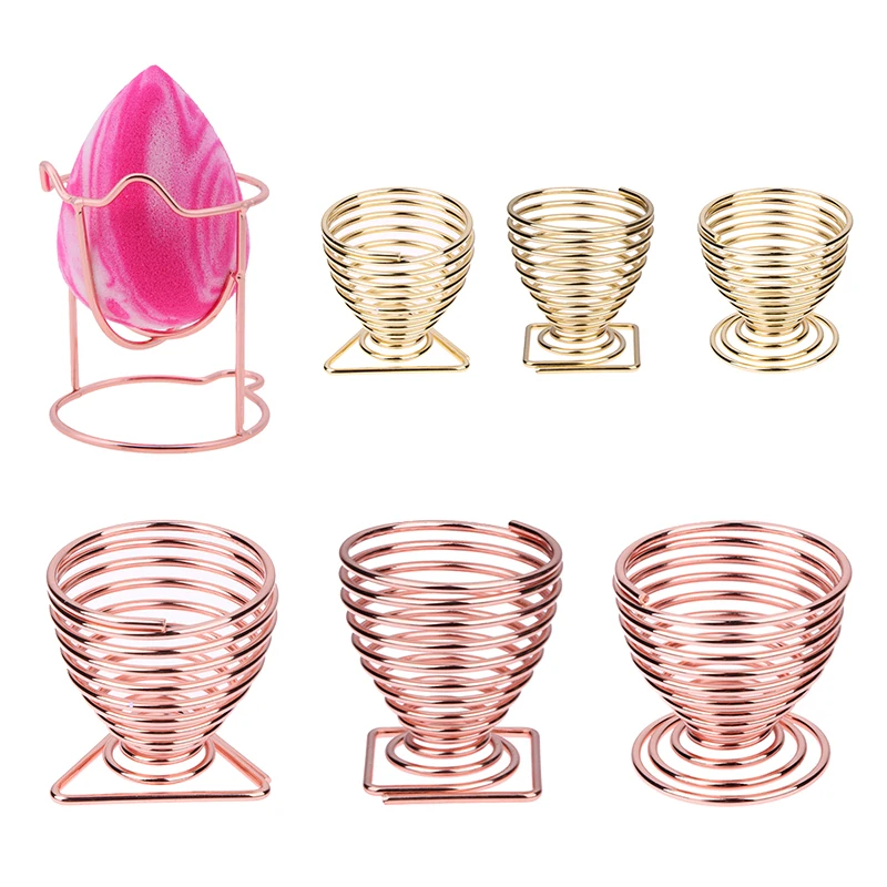 1 шт. держатель для макияжа розового золота с буфами губчатая кисть в форме тыквы