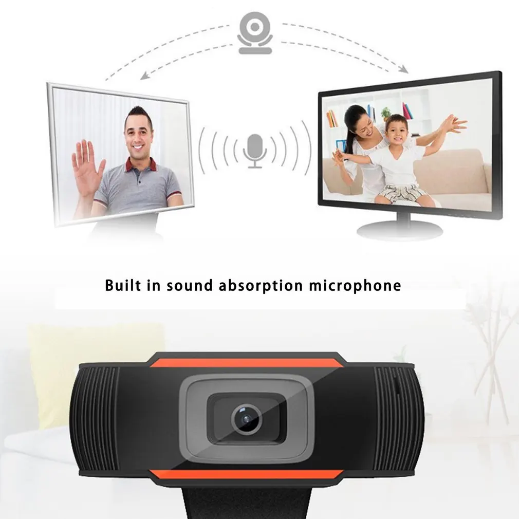 

USB Webcam 720P High Definition USB Web Cam Computer Camera Video with Microphone for Live Streaming Online Studying Meeting