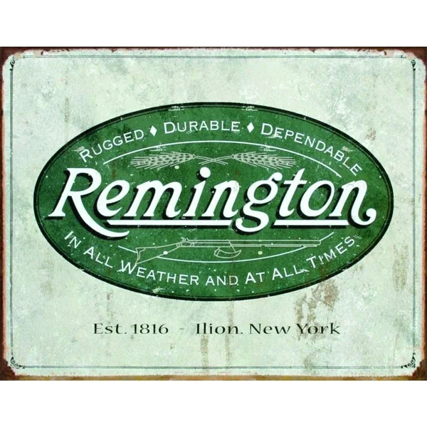 

Remington Brand Vintage Retro Metal Tin Sign Home Decor Bar Garage 20x30cm