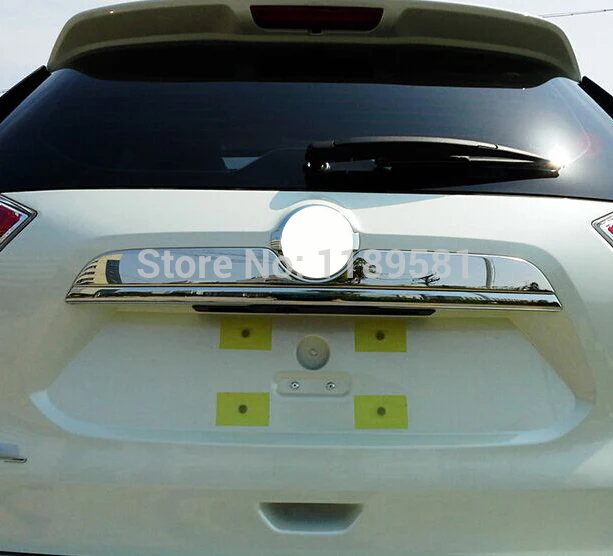 

For Nissan X-Trail Rogue 2014 2015 2016 ABS Chrome Rear Door Trunk Lid Cover Trim Exterior Molding Stickers