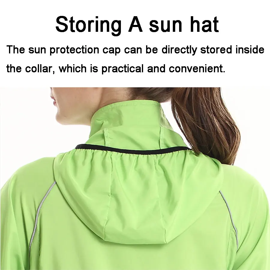 Велосипедная куртка с капюшоном ветровка высокая видимость 3 цвета зеленая синяя