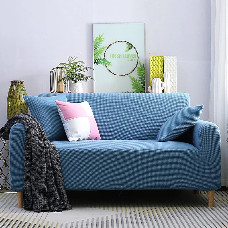 Blue Elvet чехлы для диванов для гостиной, одноцветные секционные чехлы для диванов, эластичные чехлы для диванов, домашний декор, чехлы для диванов, высокое качество - Цвет: Blue