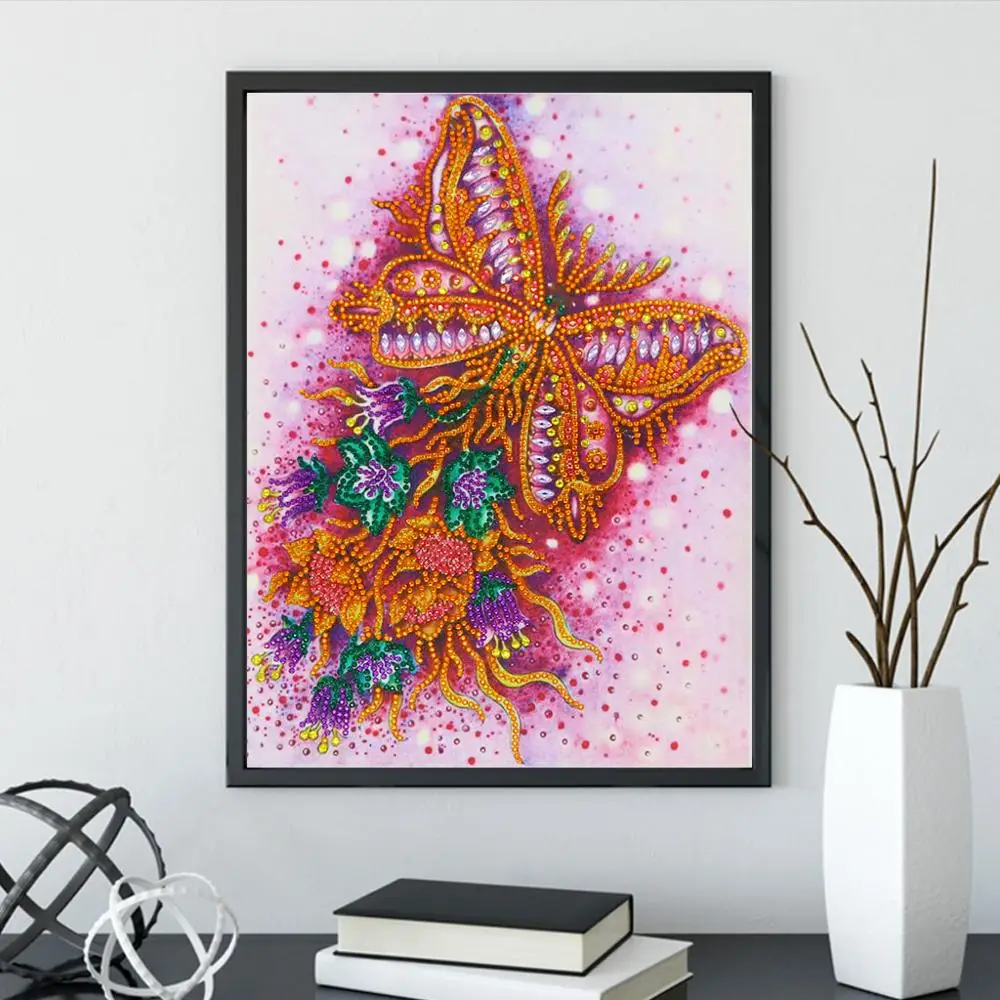 DIY5D алмазная живопись наклейка с инопланетянином бабочкой ручная работа вышивка