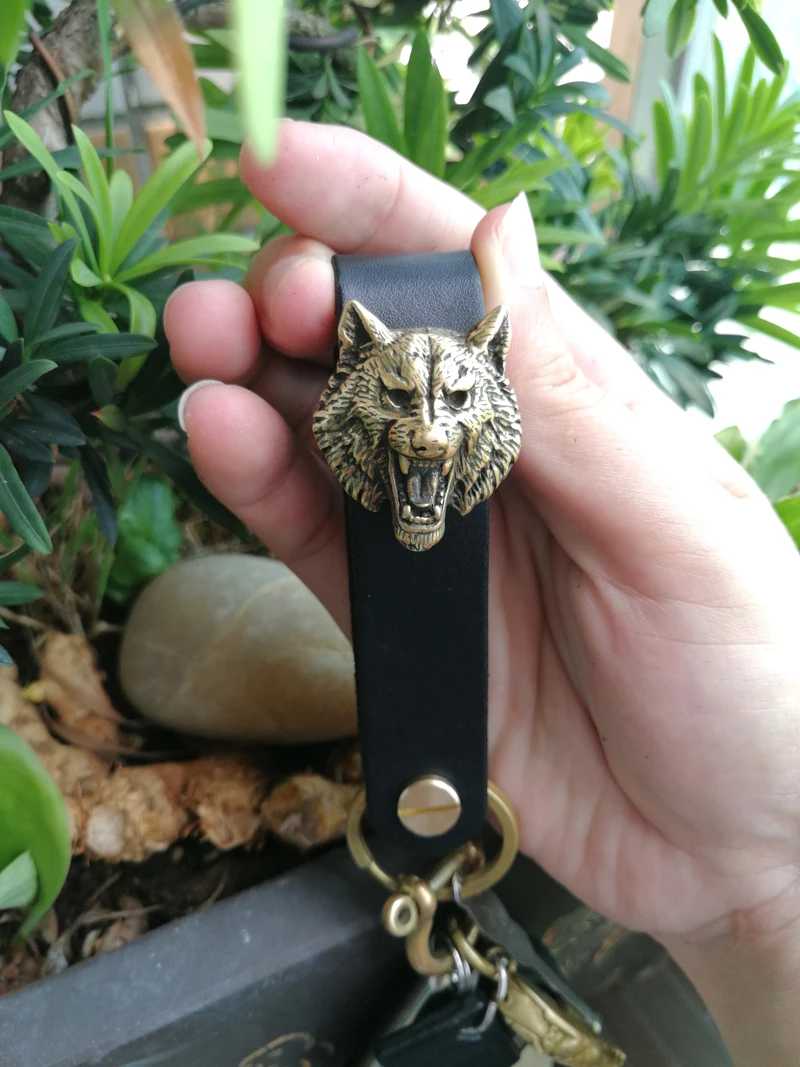 Очень красивый латунный брелок для ключей ручной работы 1 комплект|Пряжки и